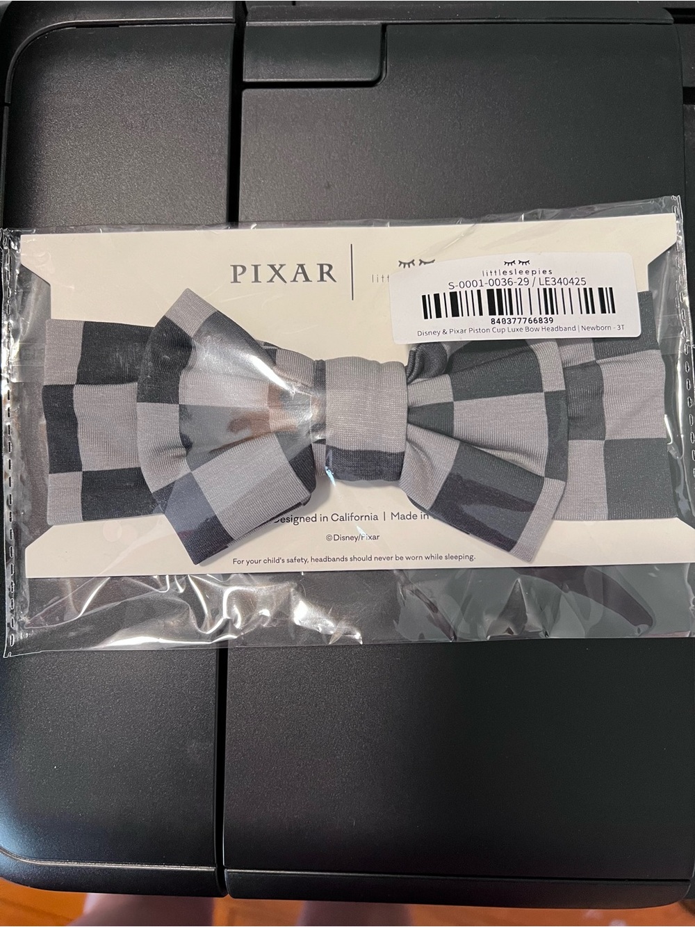 Little Sleepies Disney & Pixar Piston Cup Luxe Bamboo Bow Headband